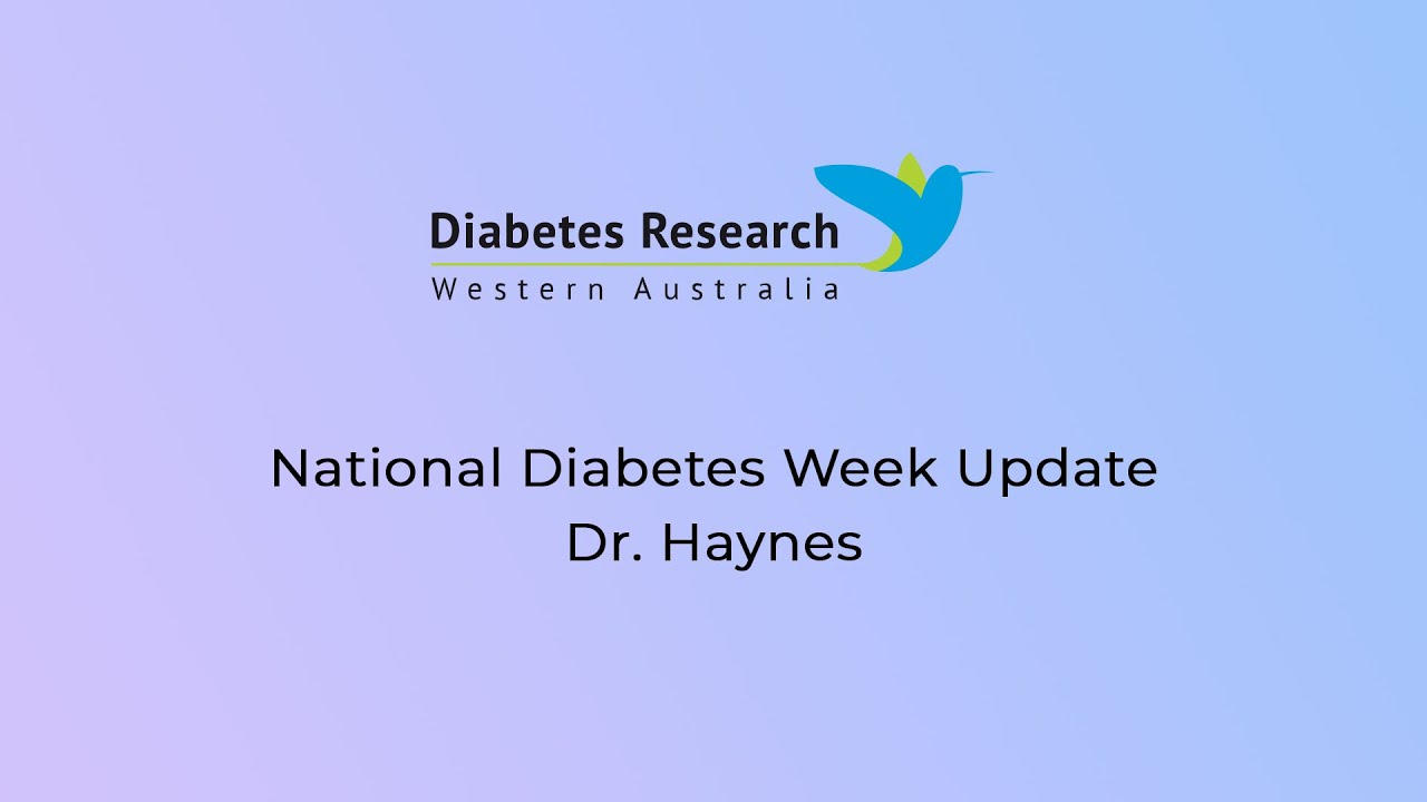 National Diabetes Week for Dr Haynes