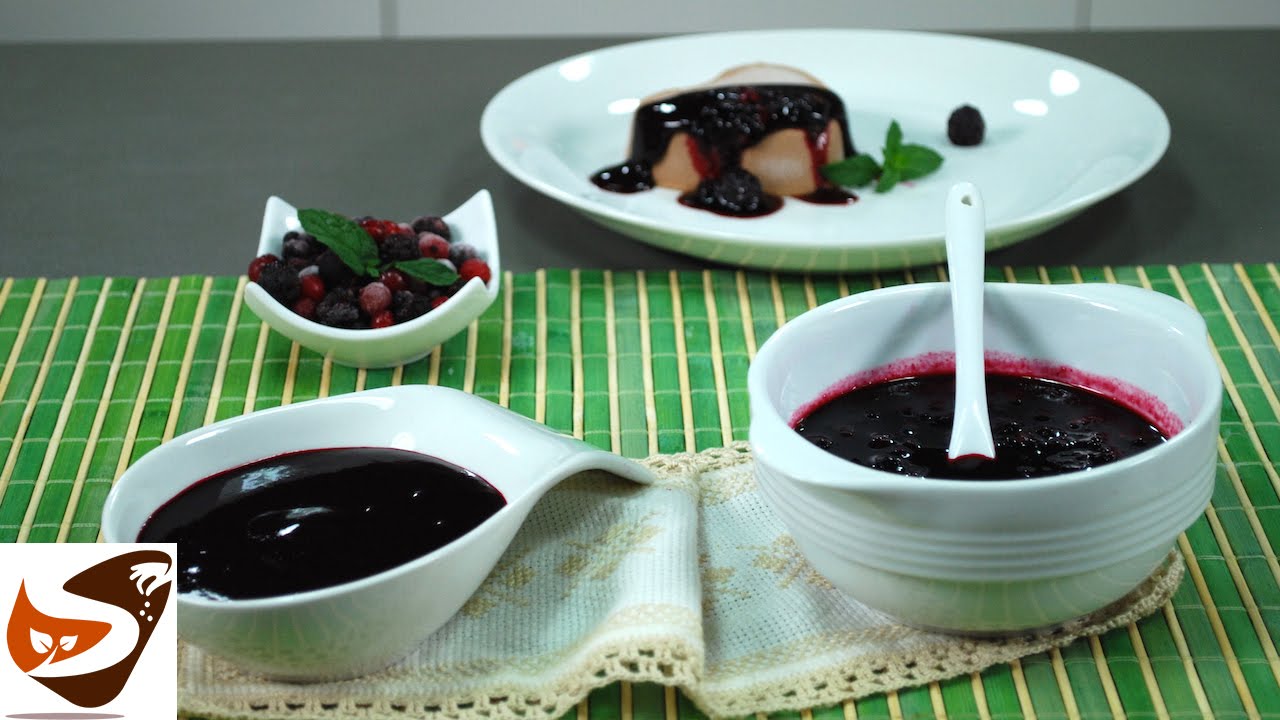 Coulis di frutta: salsa di frutti di bosco, fragole e lamponi - dolci al cucchiaio