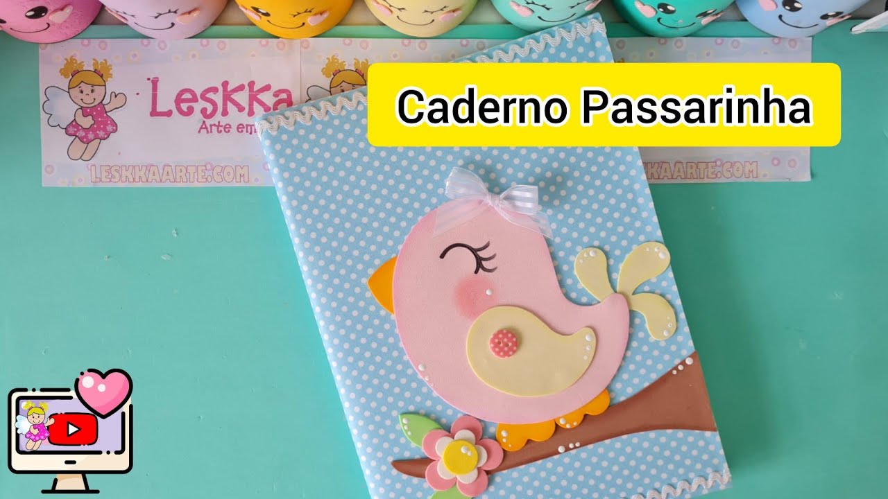DIY - CADERNO PASSARINHA - CONCURSO CULTURAL LESKKA