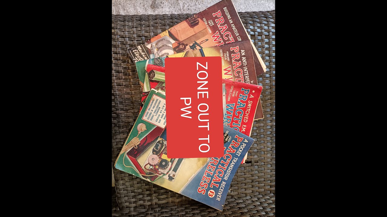 zone out to vintage electronic magazine read through