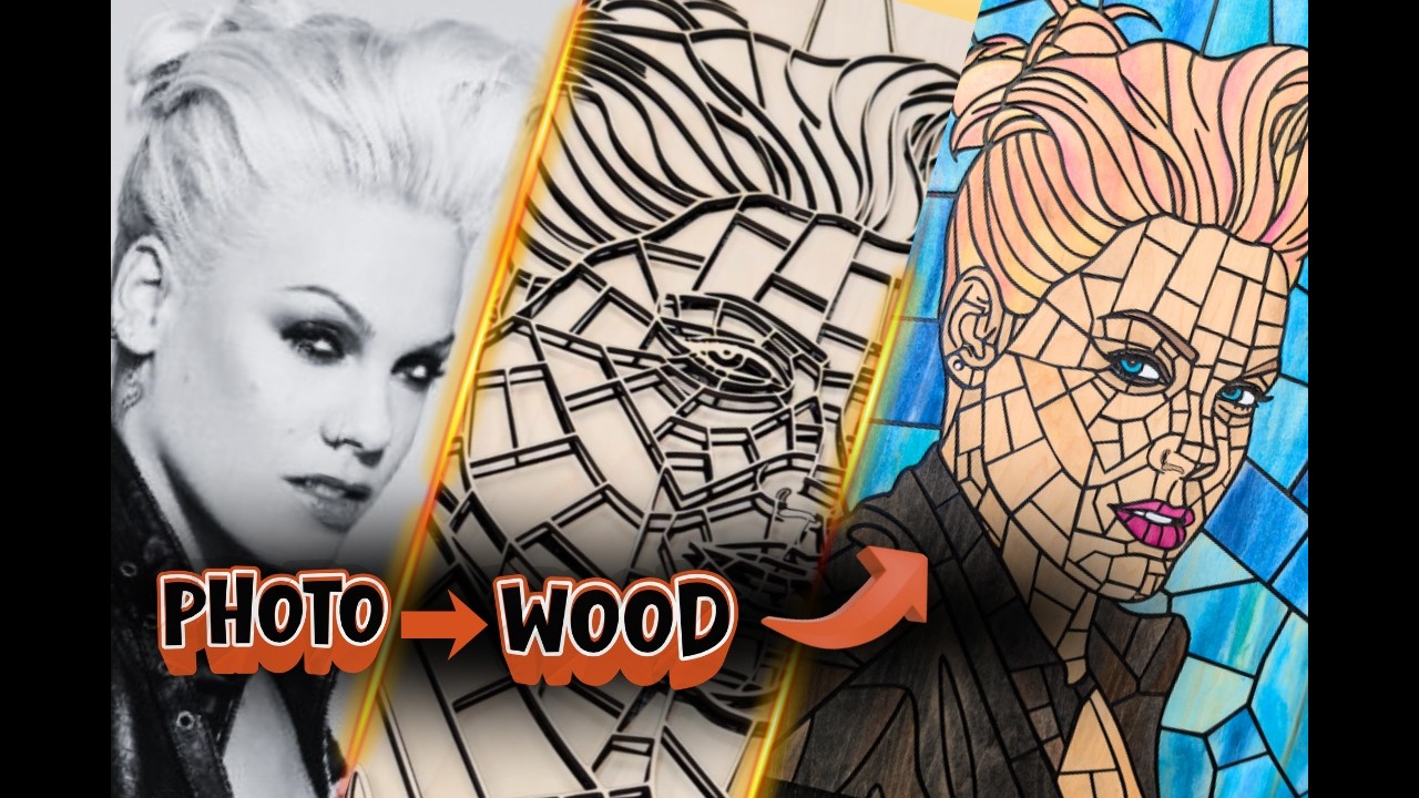 I Turned P!nk Into Stained Glass… Using Wood