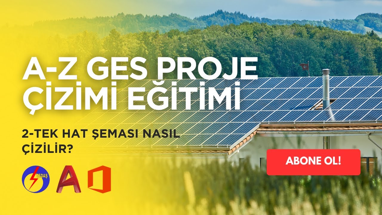 GES Tek Hat Şeması Nasıl Çizilir? (A-Z GES Proje Çizimi Eğitimi)