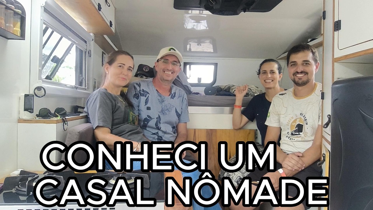 CONHECI UM CASAL NÔMADE QUE VIVE NA ESTRADA DE MOTORHOME