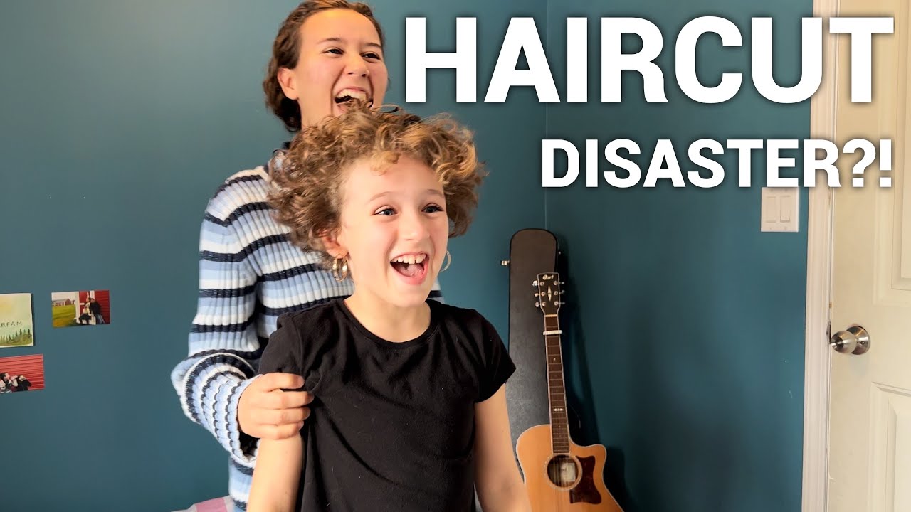 Sister Destroys Younger Sisters Hair! (Haircuts for a Family of 10)