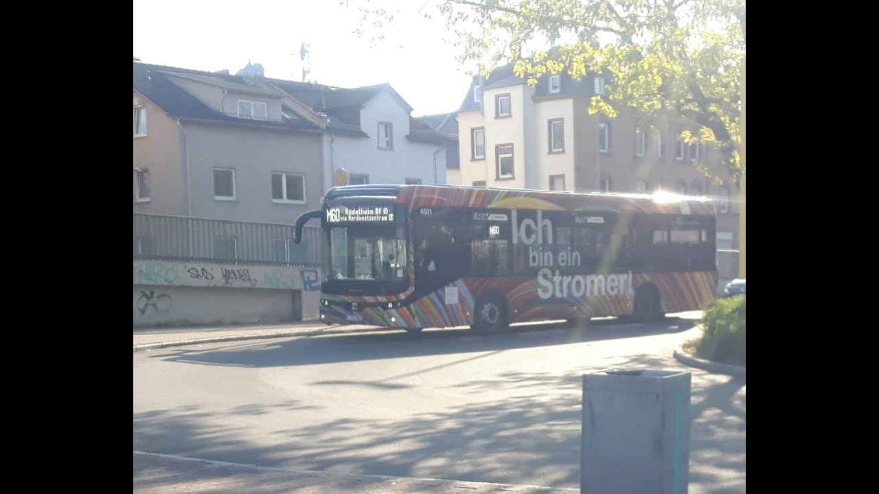 Busmitfahrt M60 von Heddernheim bis Rödelheim Br  Westseite