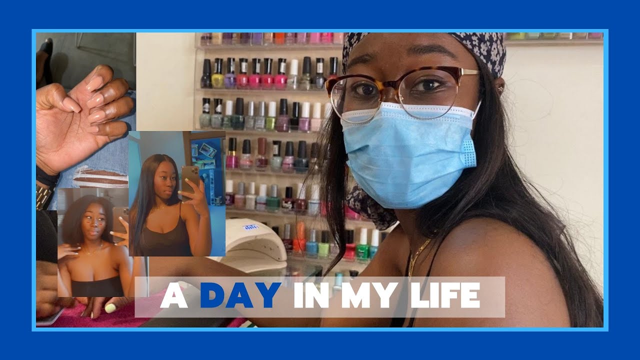 A DAY IN MY LIFE: getting my hair + nails done || VLOG 5