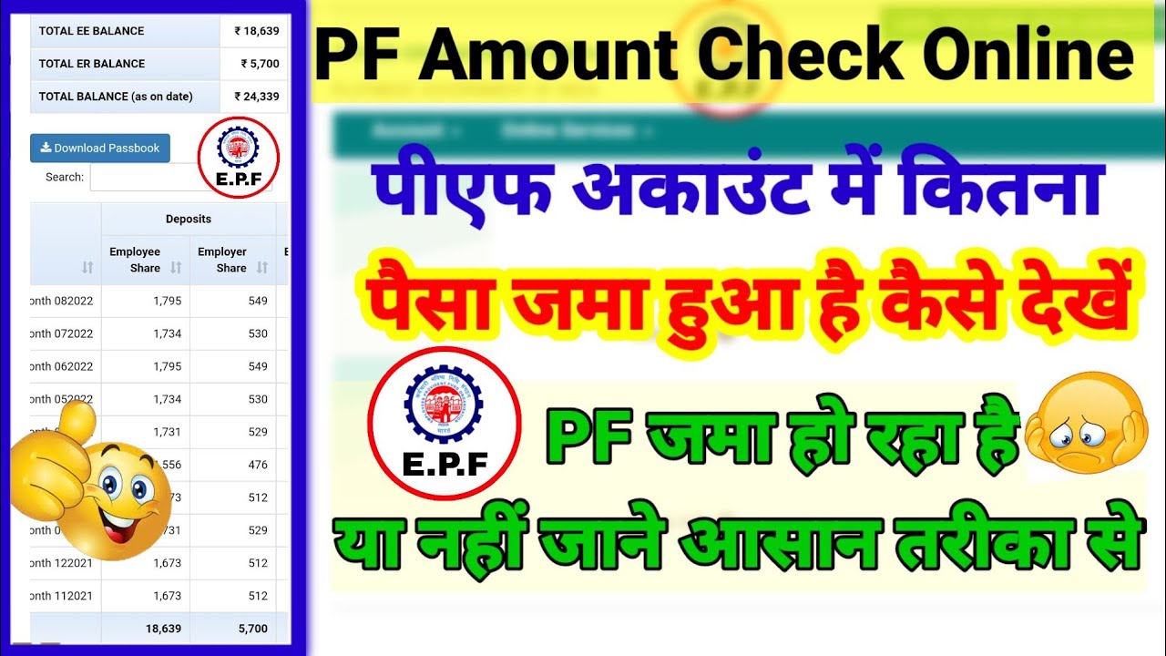How To Check PF Full Amount ? पीएफ का पैसा कैसे देखें जमा हो रहा है या नहीं।। वीडियो जरूर देखें।।