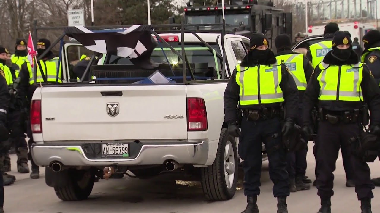 Police regain control of Ambassador Bridge area following days of protests