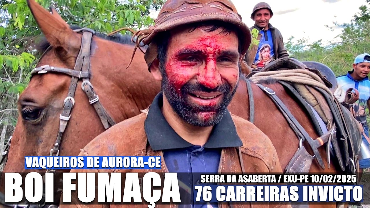 Foi pressão na Vaca Encantada, Boi Fumaça 76 Carreiras INVICTO