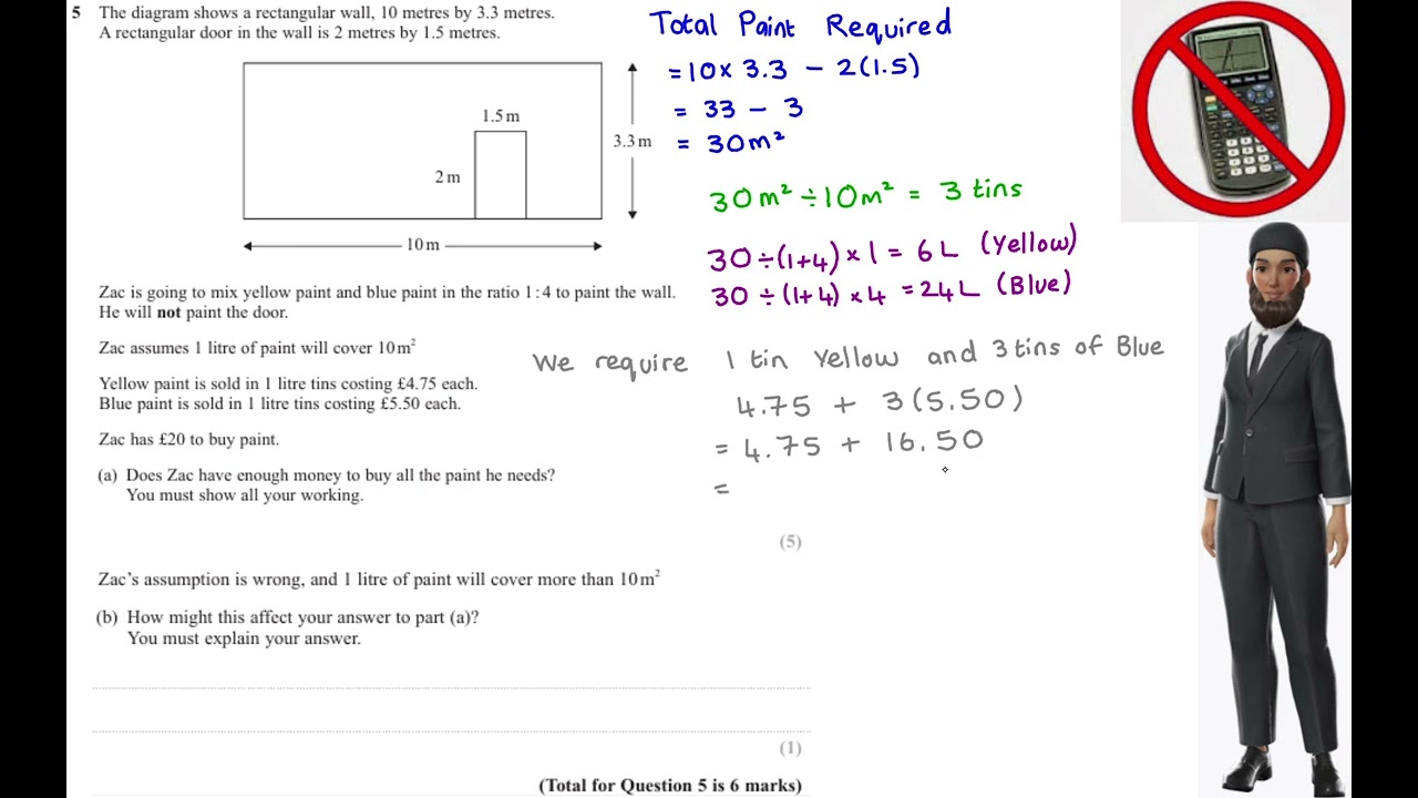 2025 Nov H P1 Q5) Problem Solving with Area & Ratios