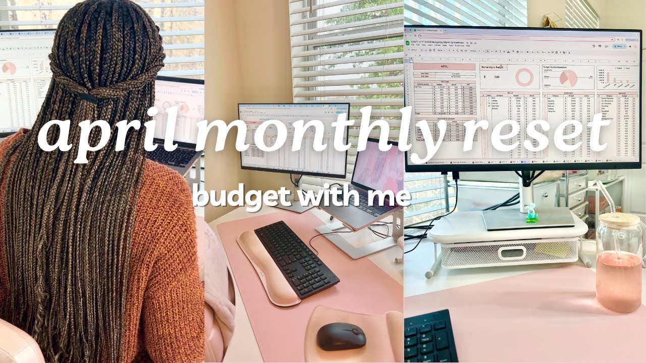 MONTHLY RESET | APRIL 2025 BUDGET | Budget With Me | How to Budget for Beginners | MONETS MONEY