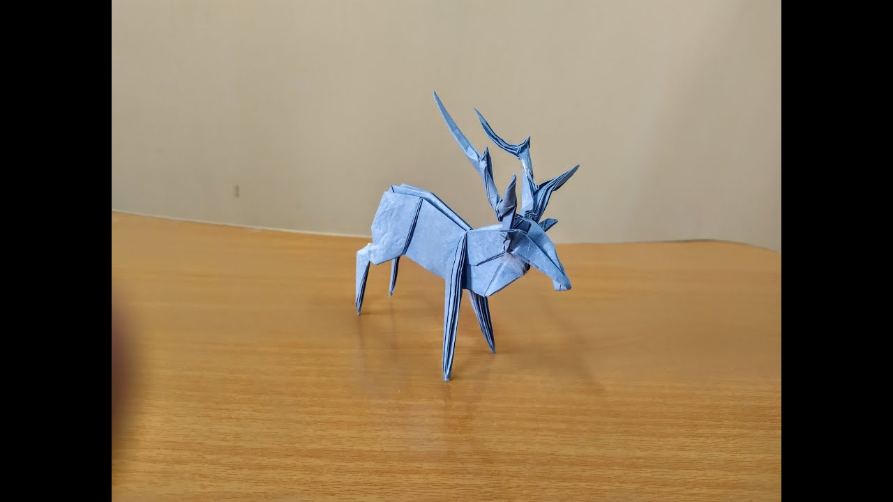 Origami Elk - Origami Deer Tutorial (Yasushi Miyashita) - Part 1