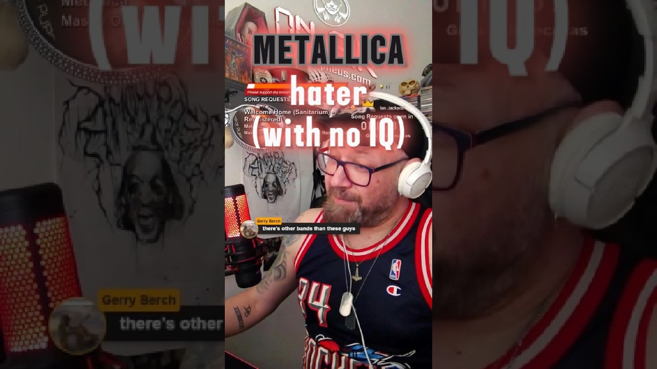 Dealing with a @metallica hater on my live stream last night 😄 #metallica #heavymetal #metal