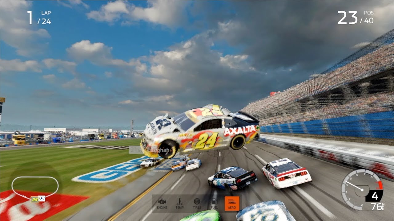 Подборка аварий NASCAR Heat 5 №8