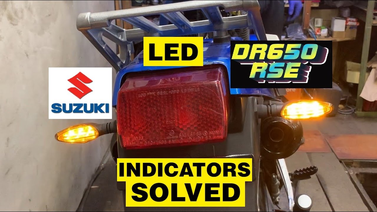 Suzuki DR650 RSE LED indicator conversion
