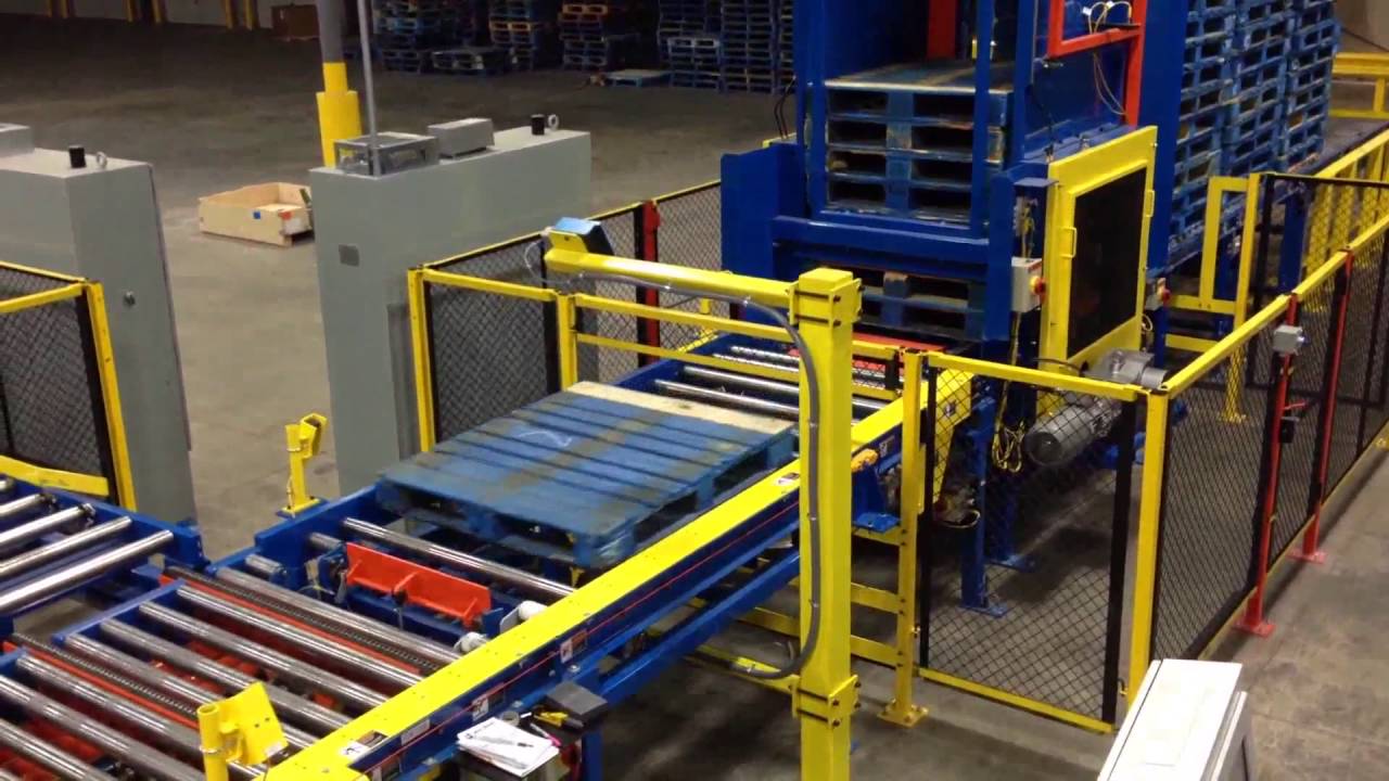 Electric Destacker Pallet Dispenser