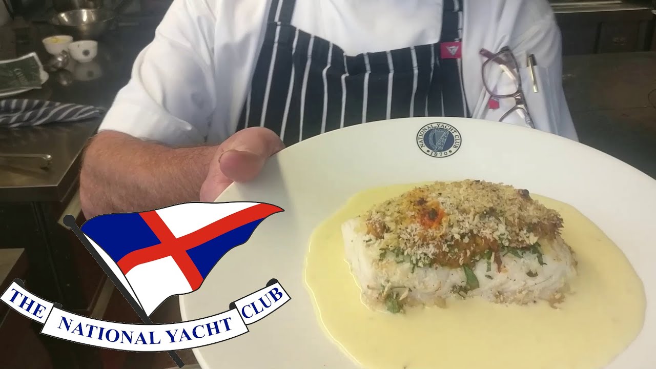 How to make baked Hake with a Crab Crust and Sauce Bercy