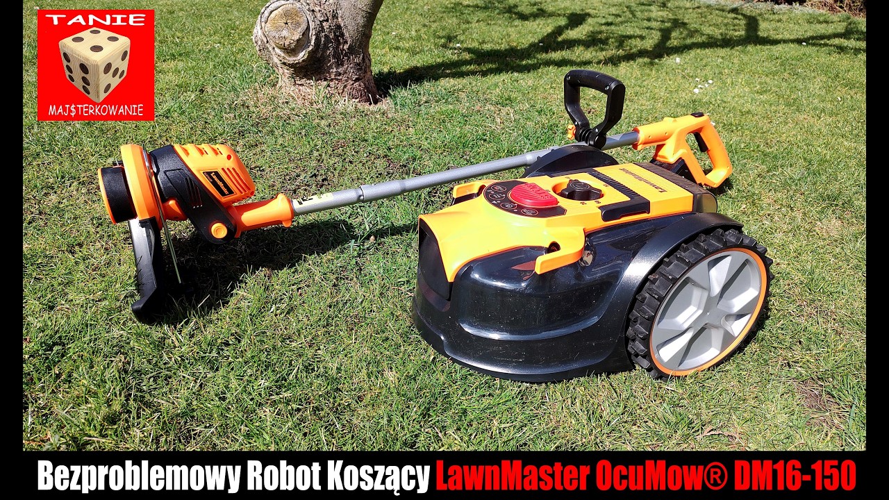 Bez Drutu, bez Nawigacji, bez Ładowania  Robot Koszący LawnMaster OcuMow&reg; DM16-150 Stawiasz i Działa