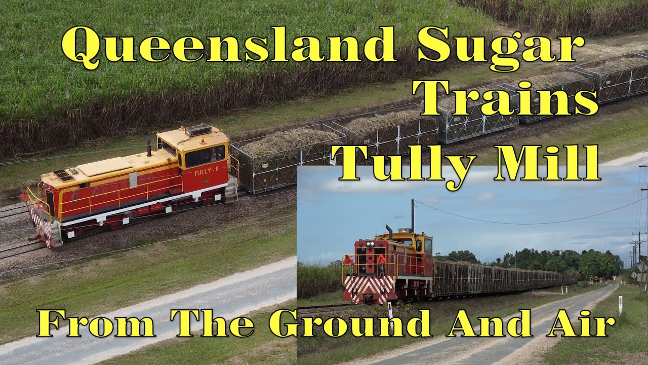 Queensland Sugar Cane Railways Tully Mill From The Ground And Air