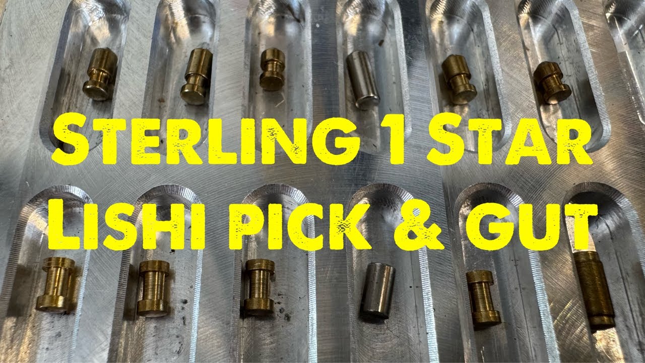 Lishi style 2-in-1 pick & gut of the Sterling 1 Star Euro Profile Cylinder / Lock #locksmith #lishi