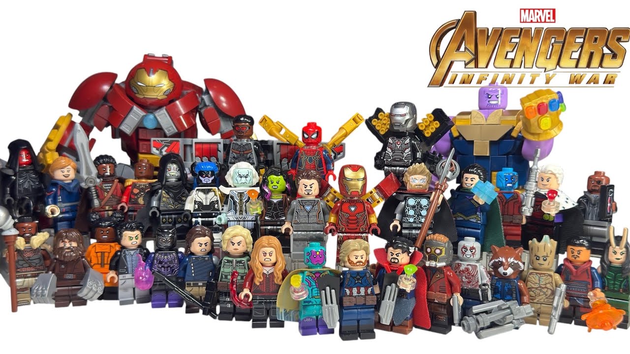 Building All Avengers Infinity War Characters In LEGO: A Marvel Challenge