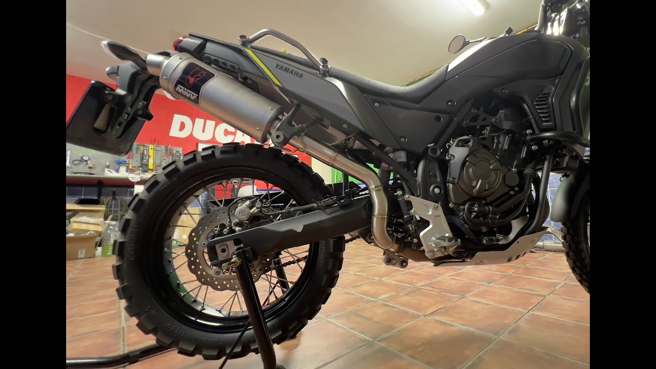 NUEVO TUBO DE ESCAPE MIVV DAKAR PARA YAMAHA TENERE 700 NEW MIVV DAKAR EXHAUST PIPE
