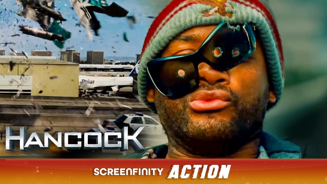 Jetpack Flying Into The Criminals Car (ft. Will Smith) | Hancock | Screenfinity Action
