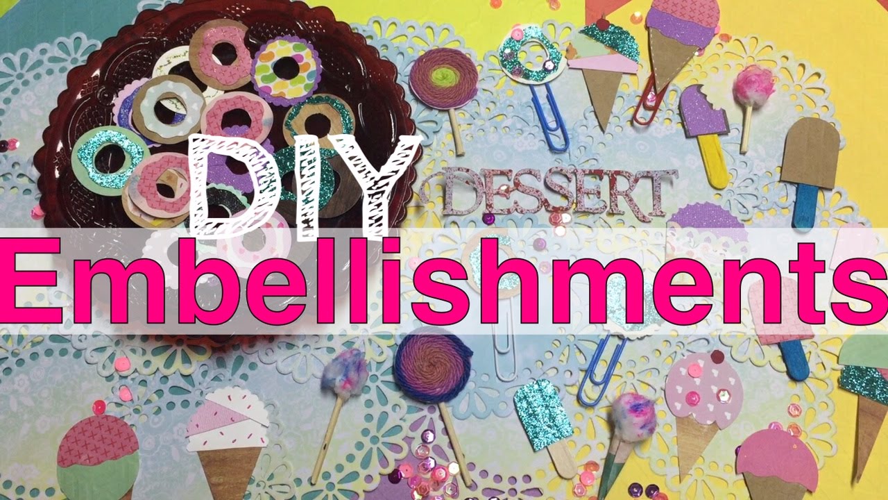 DIY Sweet Treat Embellishments & Planner Clips |Donuts & Ice Cream I'm A Cool Mom