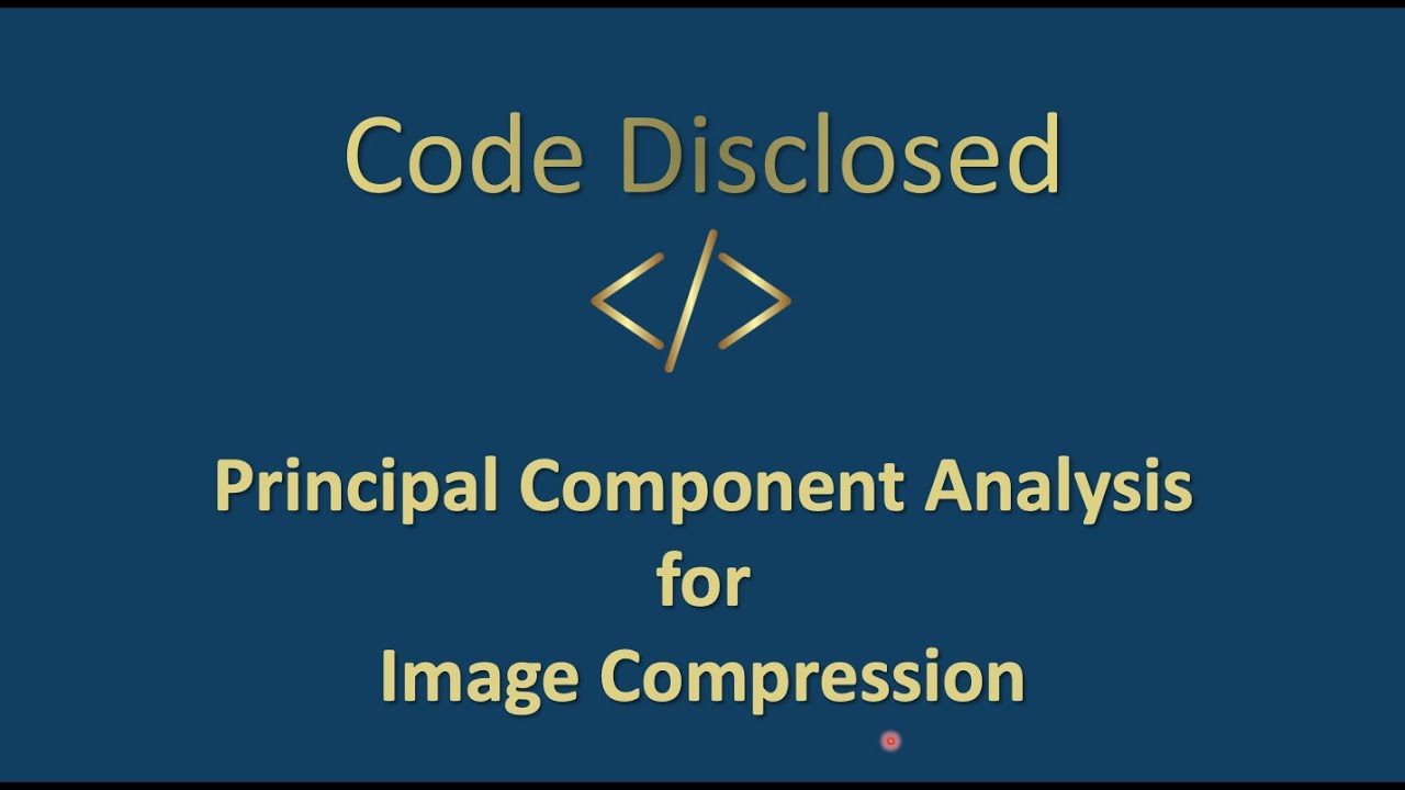 Principal Component Analysis for Image Compression Using MATLAB
