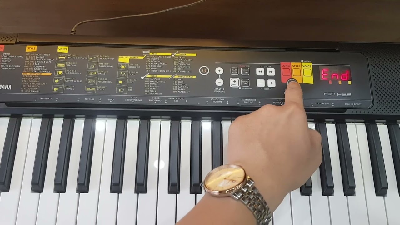 Giới thiệu và hướng dẫn cơ bản Organ YAMAHA F52