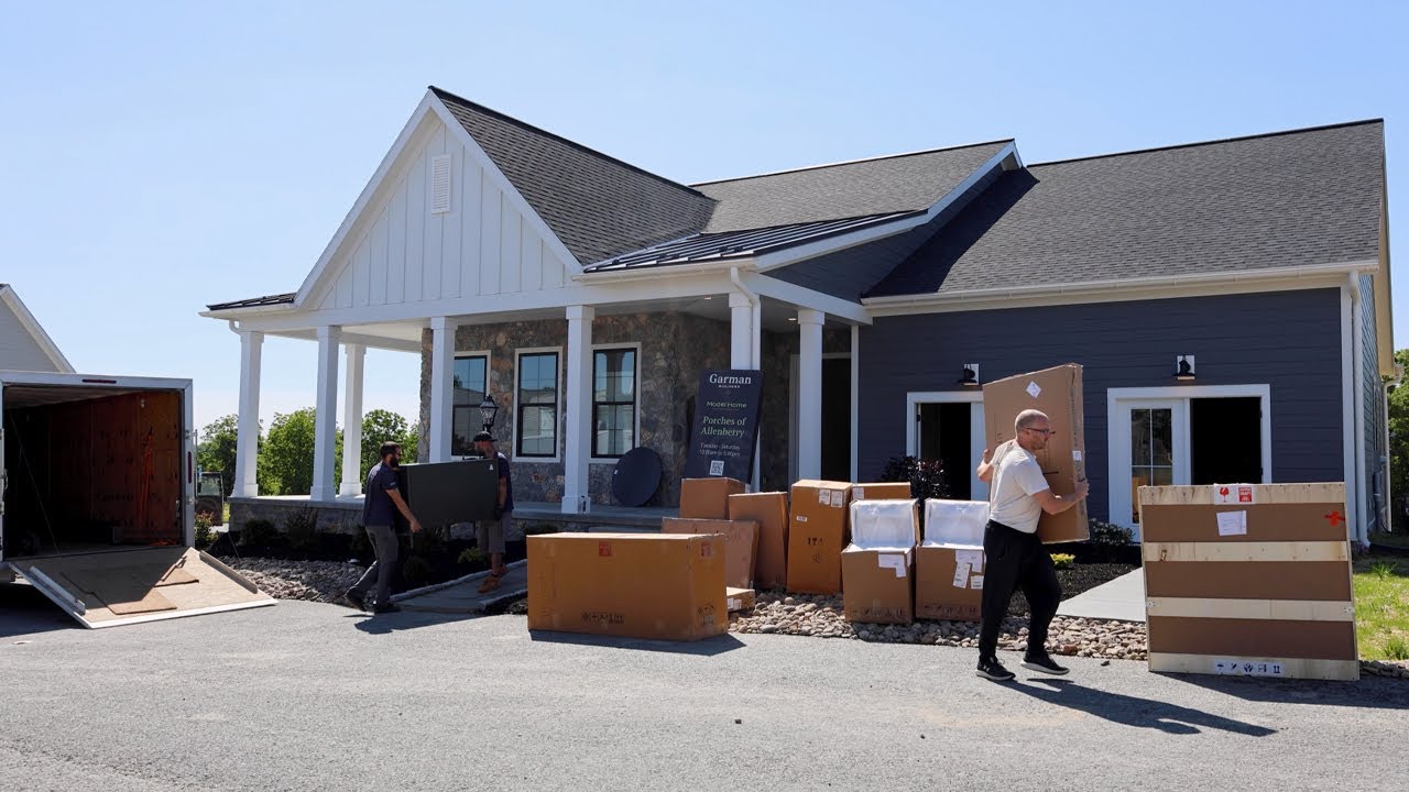 Porches of Allenberry Model Home Setup