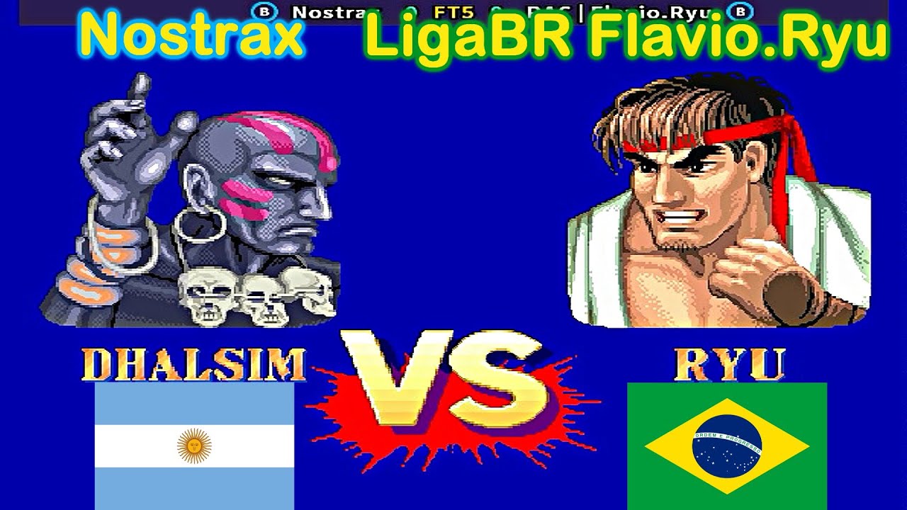 Street Fighter II': Champion Edition - Nostrax vs LigaBR Flavio.Ryu FT5