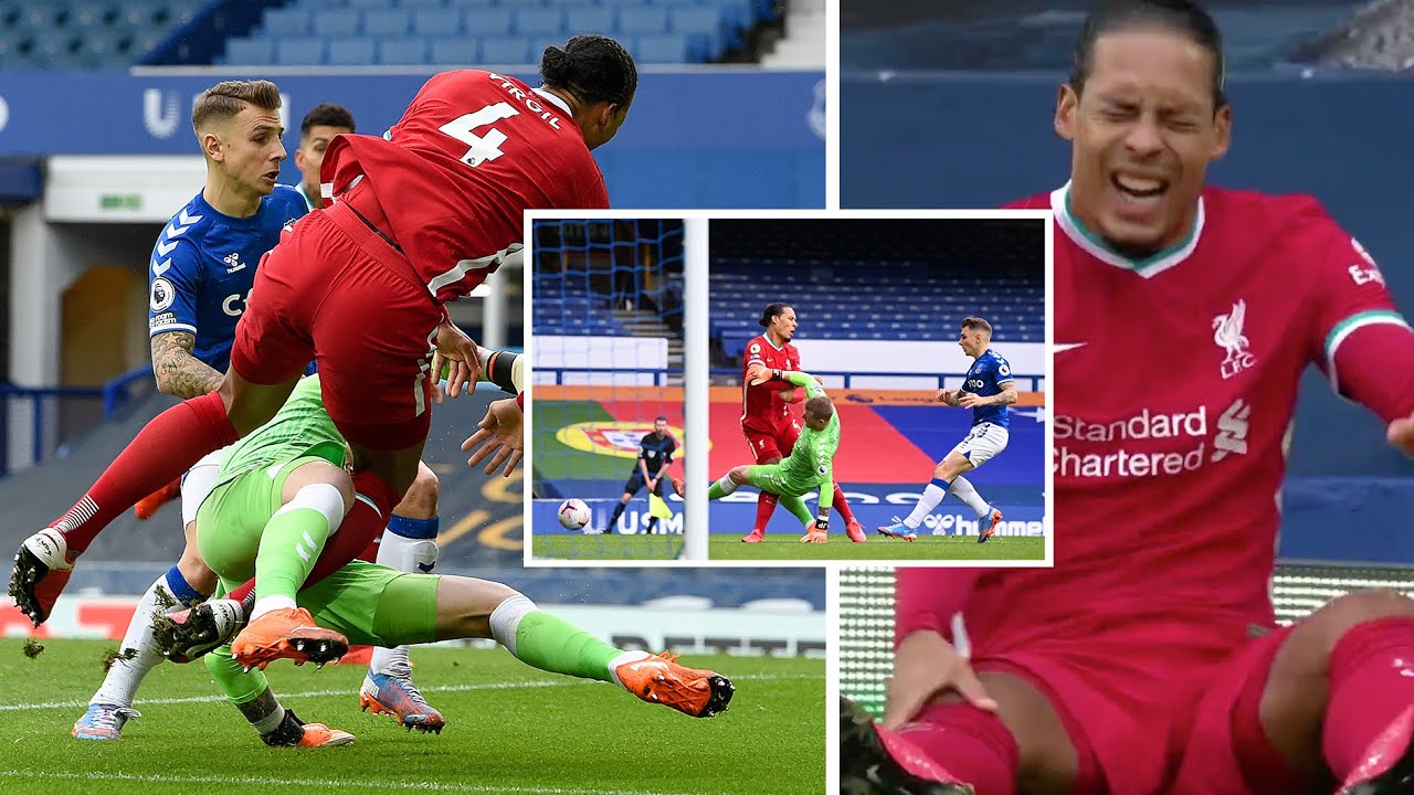 Jordan Pickford's unpunished horror tackle on Virgil van Dijk