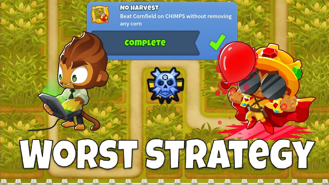 The WORST No Harvest Cornfield Strategy | BTD6 Black Border Guide (v53.2)