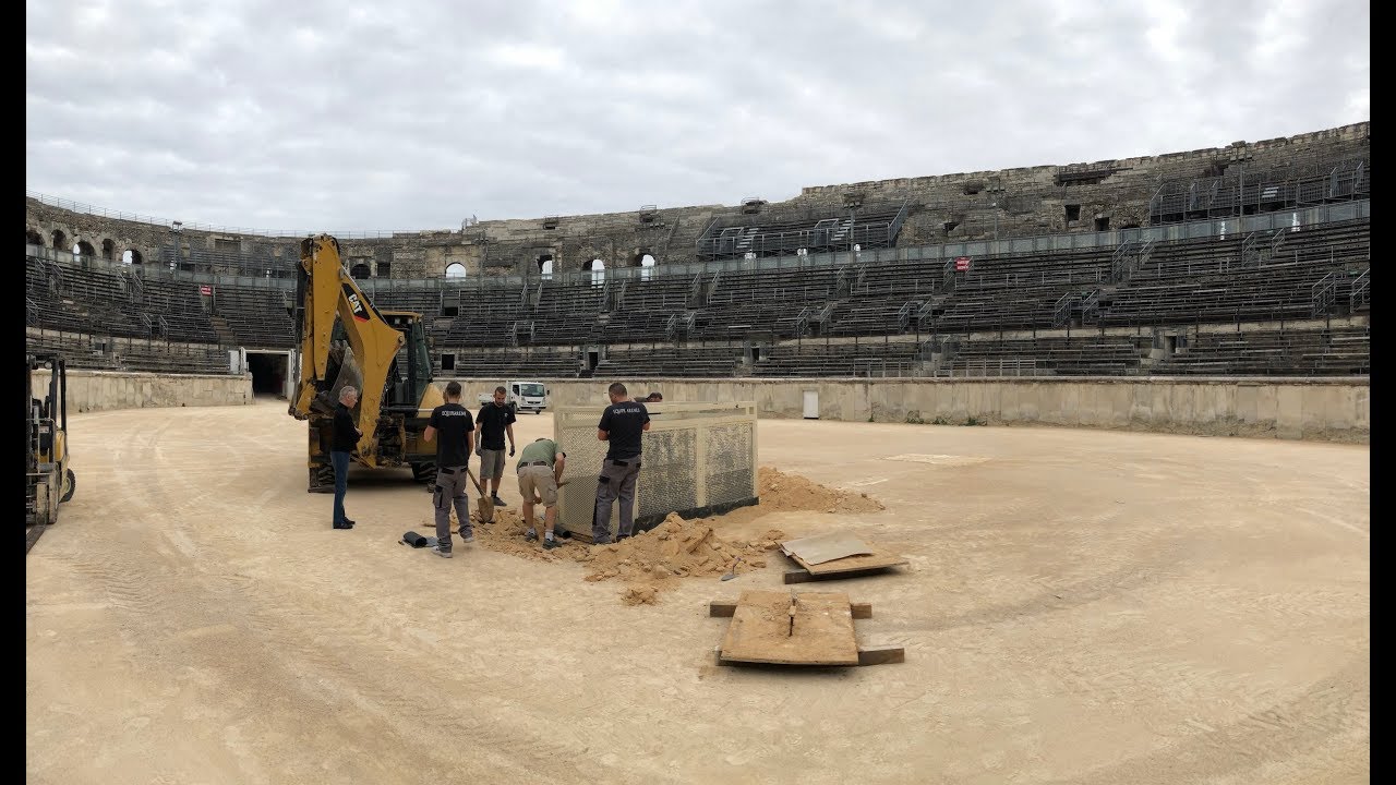 😍Arènes de Nîmes : de nouvelles fouilles🛠 sous la piste (épisode 1)