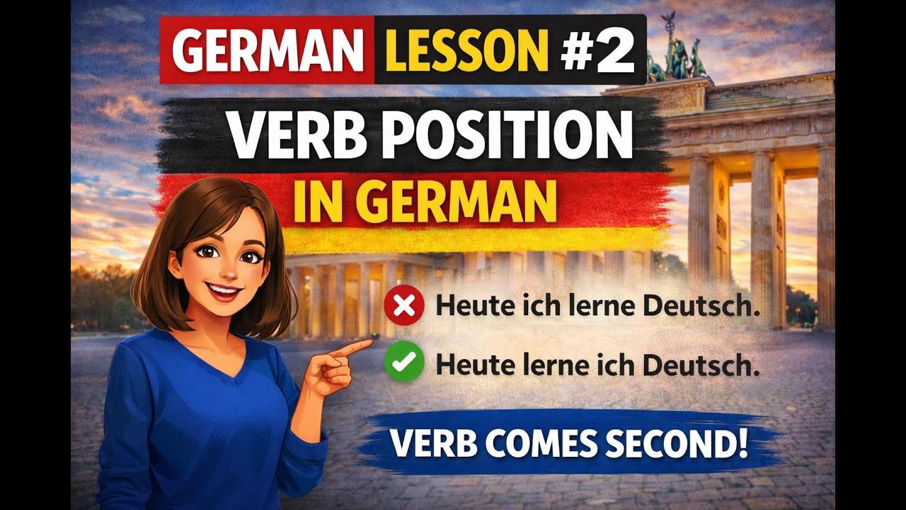 German Verbs #2 | Verb Position Rule Explained Simply