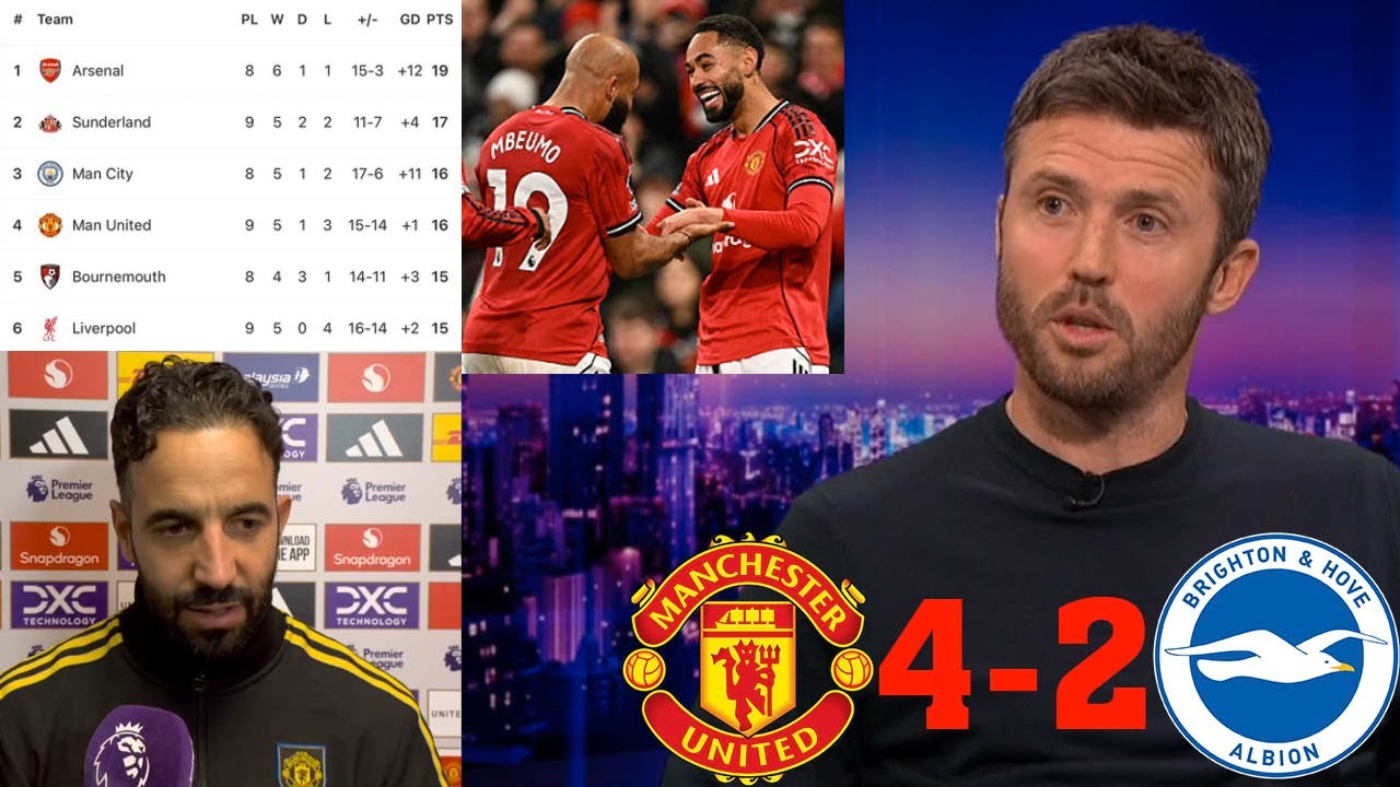 MOTD Man United vs Brighton 4-2 United Back In Top 4🔥 Review Cunha & Mbeumo' Performance Fantastic