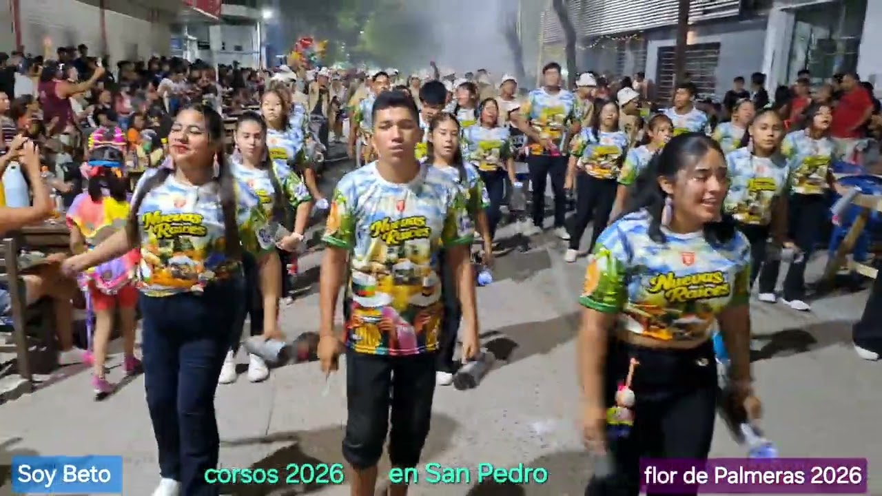 Comparsa Autóctona Flor de Palmeras 2026!! Noche 7 de corsos en san pedro.