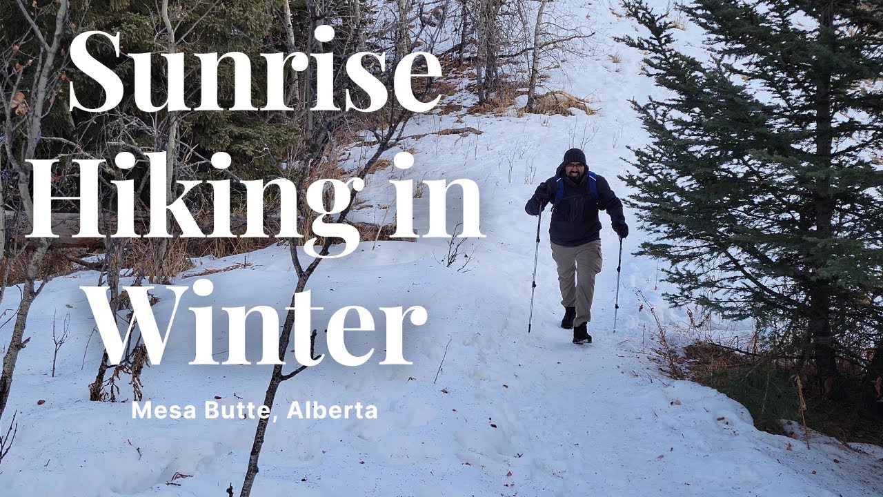 Sunrise Hike | Winter Hike | First Hike of 2023 | Mesa Butte Provincial Park | January 2023