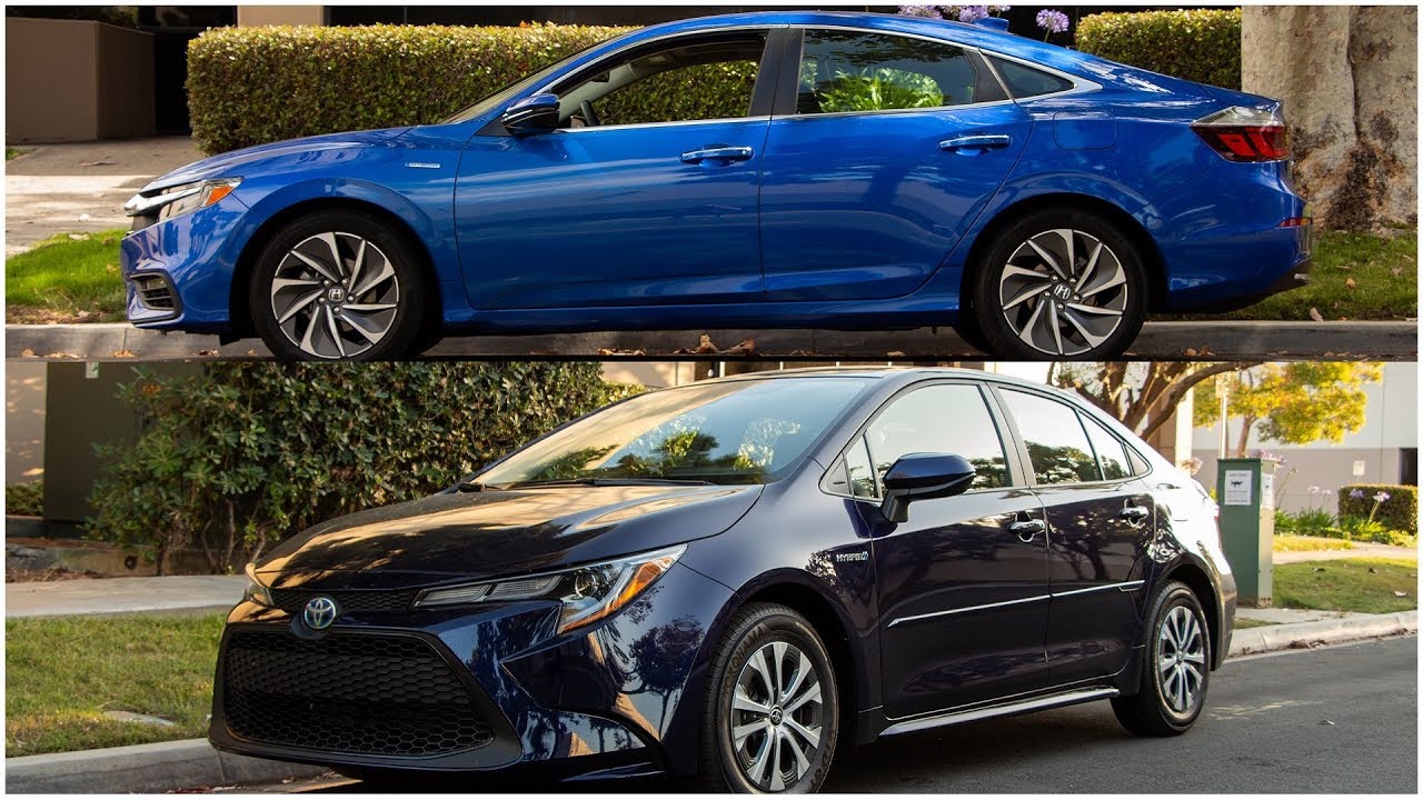 2020 Toyota Corolla Hybrid vs. Honda Insight Comparison Review