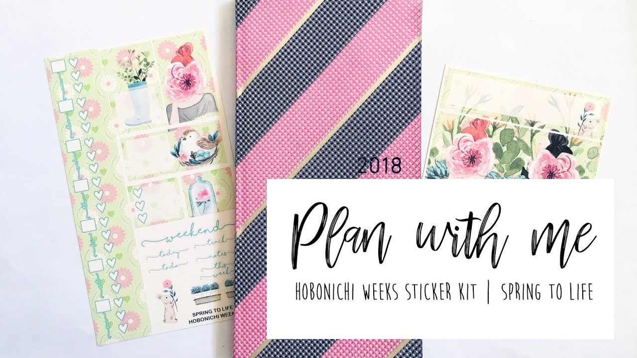 Plan With me Hobonichi Weeks | Spring to Life Sticker Kit | Paperjoyph