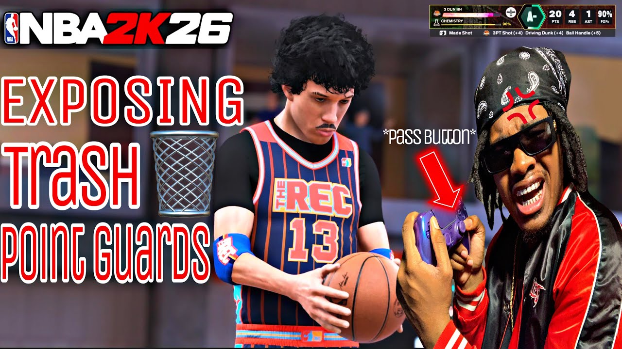 Почему случайные разыгрывающие в NBA 2K26 такие ужасные?!