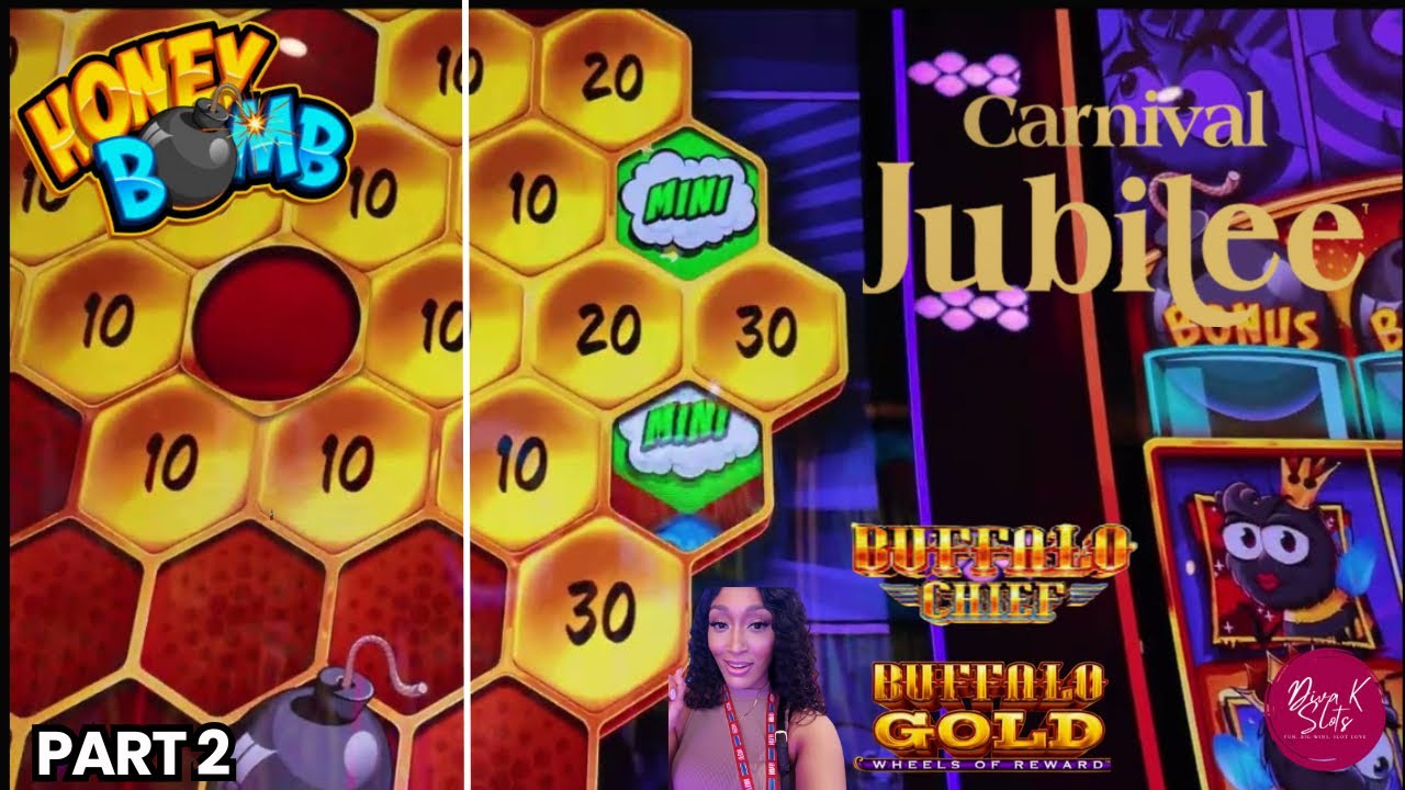 Slotting at Sea Aboard Carnival Jubilee | ✨NEW ⭐️Honey Bomb & Buffaloooo✨ | Part Two