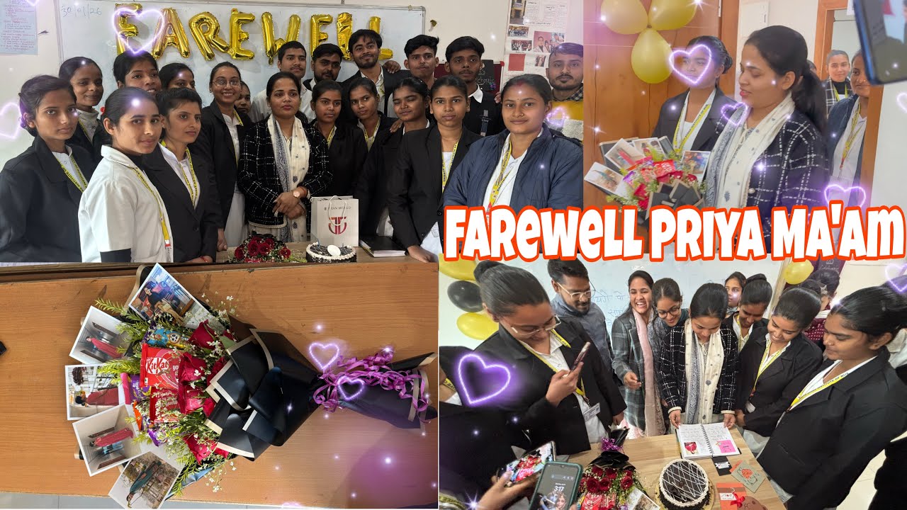Farewell Priya Ma’am The Best Teacher Of My Class🌸