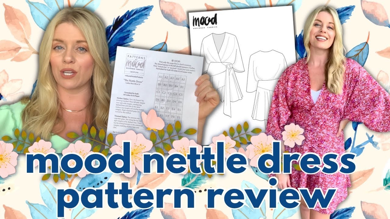 👗Mood Fabrics NETTLE DRESS Free PDF Pattern Review: Considerations, Ease, & Process #patternreview