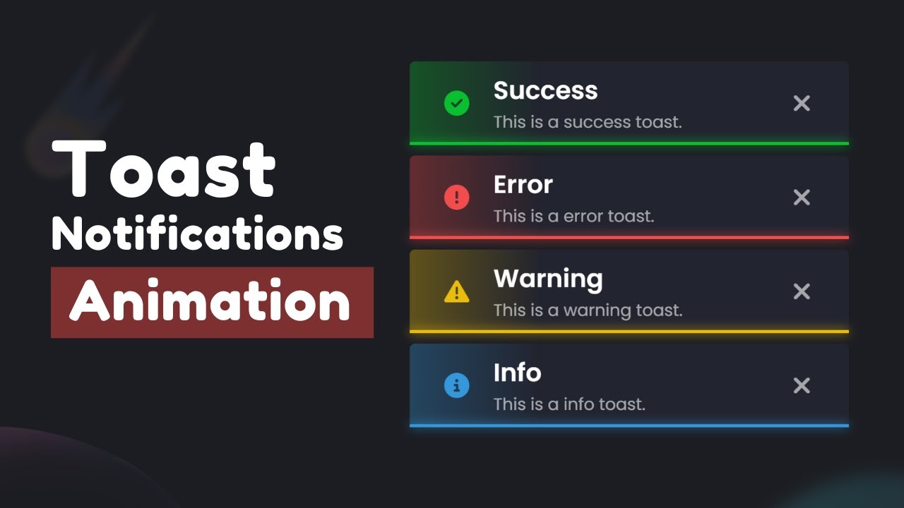 How To Make Toast Notification In Javascript