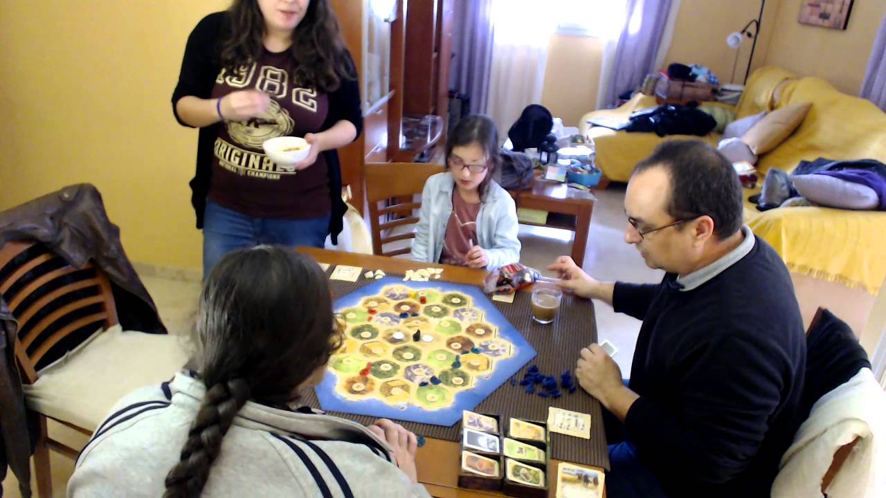 Partida de Catan con Sara, Laura y Raquel 2016
