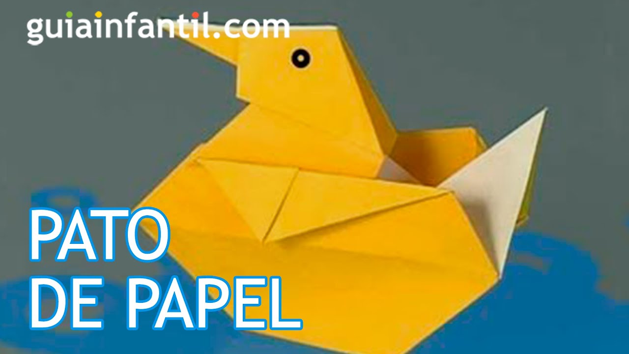 Cómo hacer un pato de papel. Origami