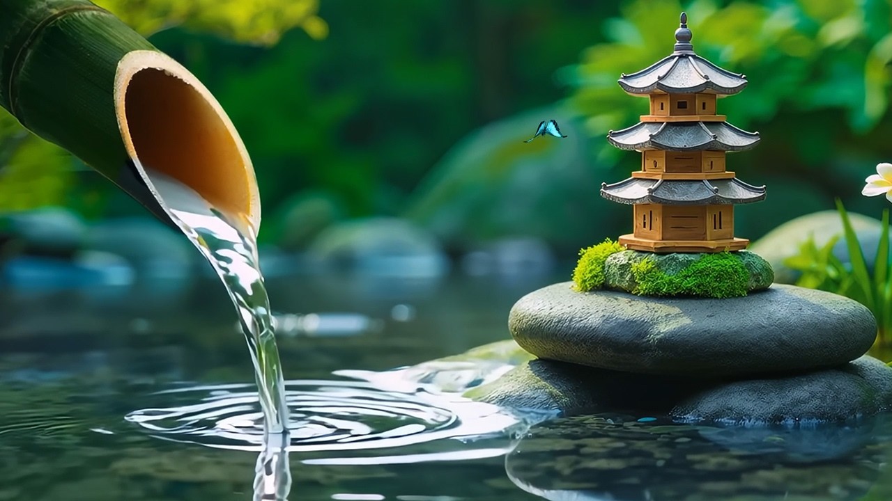 Расслабляющая музыка для сна + звуки воды, спокойная фортепианная музыка для сна и медитации.