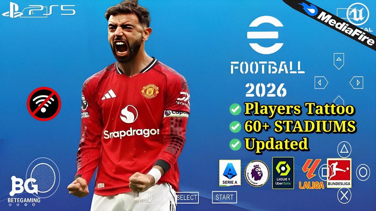 eFootball PES 2026 PPSSPP Android Offline PS5 Camera | Полное обновление eFootball 2026 PSP и бол...